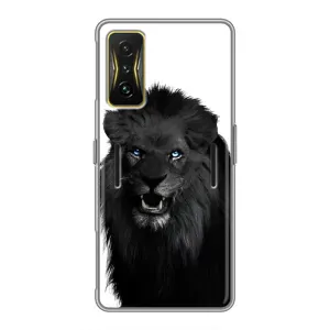 Чехлы с картинками животных Xiaomi POCO F4 GT (Черный ЛЕВ)