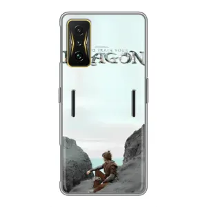 Чехол как приручить дракона на Xiaomi POCO F4 GT (Дракон лого)