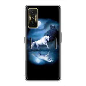 Чехол для Поко Ф4 GT - (Единорожки - Новинки) (AlphaPrint) (Единорог)