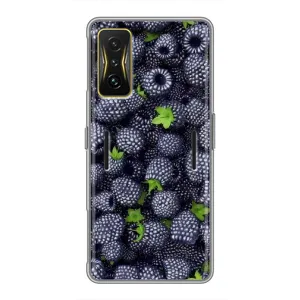 Чехлы с Фруктами для Xiaomi POCO F4 GT (VPrint) (Ежевика)