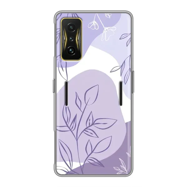 Чехол с принтом «Фиолетовые листья абстракция» для Xiaomi POCO F4 GT