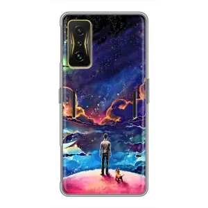 Космические Чехлы для Поко Ф4 GT (VPrint) (Галактический вид)
