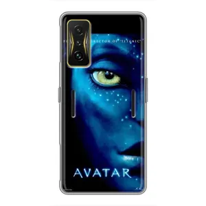 Чехлы с фильма АВАТАР для Xiaomi POCO F4 GT (AlphaPrint) (глаз Аватара)