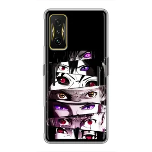 Чехлы Персонажи Аниме Наруто для Xiaomi POCO F4 GT (AlphaPrint) (Глаза Anime)