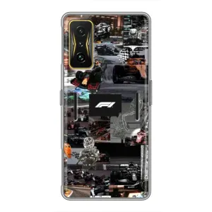 Чехол Формула1 на Xiaomi POCO F4 GT (Гоночный коллаж Ф1)