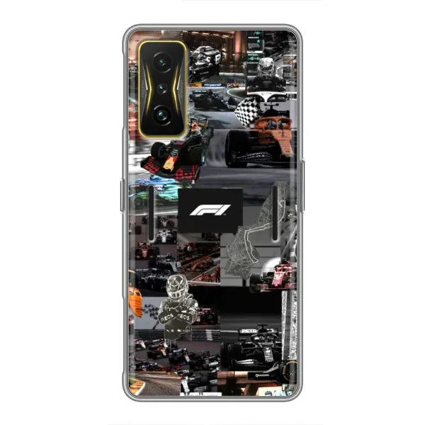 Чехол с принтом «Гоночный коллаж Ф1» для Xiaomi POCO F4 GT Чехол с принтом «Гоночный коллаж Ф1» для Xiaomi POCO F4 GT