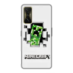 Чохол Майнкрафт на Xiaomi POCO F4 GT (AlphaPrint) Minecraft (кріпер Майнкрафт)
