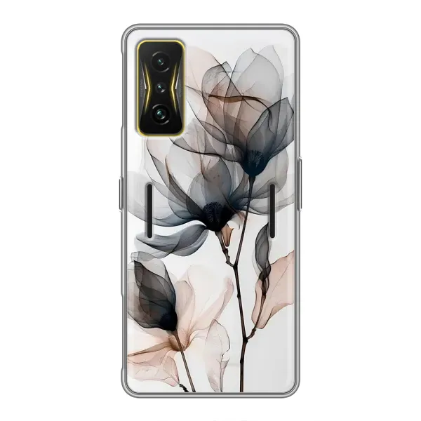 Чохол з принтом «Квіти на білому» для Xiaomi POCO F4 GT Чохол з принтом «Квіти на білому» для Xiaomi POCO F4 GT