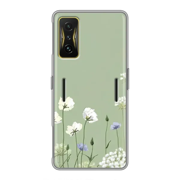 Чохол з принтом «Квіти на зеленому» для Xiaomi POCO F4 GT Чохол з принтом «Квіти на зеленому» для Xiaomi POCO F4 GT