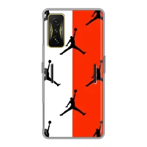 Чехлы для Xiaomi POCO F4 GT - с картинкой JORDAN (AlphaPrint) (Лого Джордан)