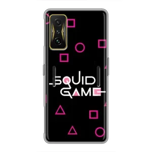 Чехол Гра в кальмара для Xiaomi POCO F4 GT (Паттерн Игра кальмара)