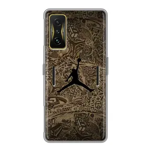 Чехлы для Xiaomi POCO F4 GT - с картинкой JORDAN (AlphaPrint) (Logo Jordan)