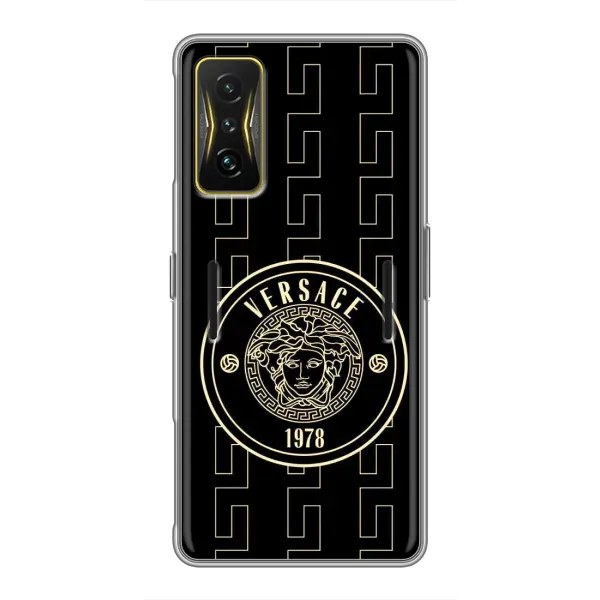 Чехол с принтом «Лого Версаче» для Xiaomi POCO F4 GT