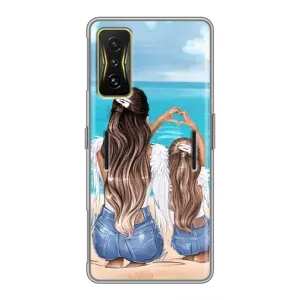 Чохол з друком для Xiaomi POCO F4 GT - (Мама з дитинкою) (AlphaPrint) (Мама з донькою)