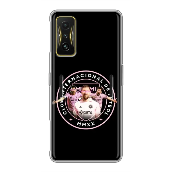 Чехол с принтом «Месси в лого» для Xiaomi POCO F4 GT