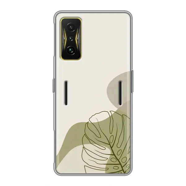 Чехол с принтом «Зеленая монстера дизайн» для Xiaomi POCO F4 GT