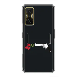 Чехлы (ART) Цветы на Xiaomi POCO F4 GT (VPrint) (Неожиданные цветы)