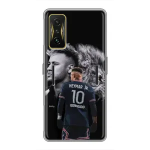 Чехол Неймар для Xiaomi POCO F4 GT (AlphaPrint) (Неймар Лев)