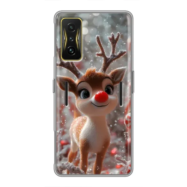 Чехол с принтом «Олень с носом» для Xiaomi POCO F4 GT