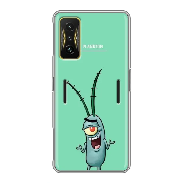 Чохол з принтом «Персонаж Планктон» для Xiaomi POCO F4 GT Чохол з принтом «Персонаж Планктон» для Xiaomi POCO F4 GT