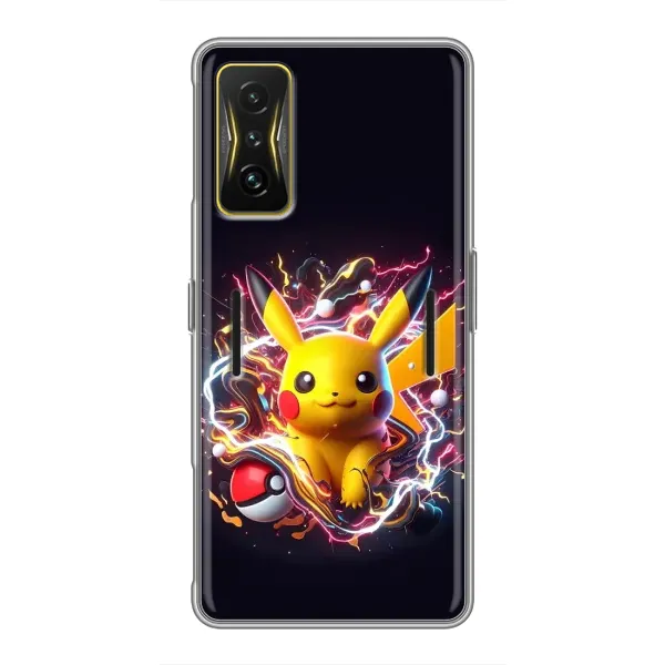 Чехол с принтом «Пикачу с мячом» для Xiaomi POCO F4 GT Чехол с принтом «Пикачу с мячом» для Xiaomi POCO F4 GT
