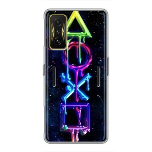 Чехлы с тематикой Киберспорт для Xiaomi POCO F4 GT (VPrint) (Pleystation лого)