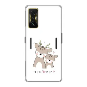 Чехлы для мамы на Xiaomi POCO F4 GT (Оленята мама и малыш)