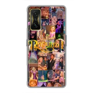 Чехол Рапунцель для Xiaomi POCO F4 GT (Коллаж Рапунцель)