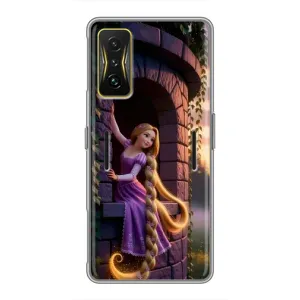Чехол Рапунцель для Xiaomi POCO F4 GT (Рапунцель на башне)