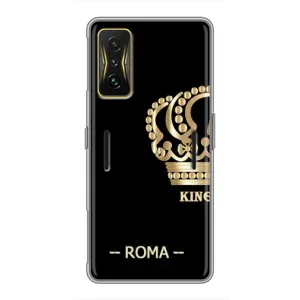 Чехлы для Xiaomi POCO F4 GT (VPrint) - Футбольные клубы (Roma)