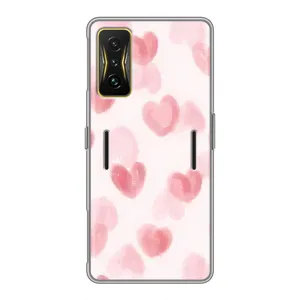 Чохол з розовим принтом для Xiaomi POCO F4 GT (Рожеві сердечки)