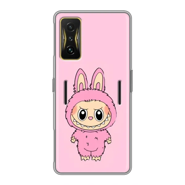 Чехол с принтом «Розовый Лабубу» для Xiaomi POCO F4 GT Чехол с принтом «Розовый Лабубу» для Xiaomi POCO F4 GT