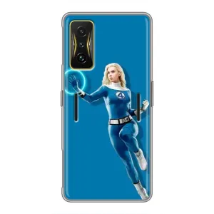 Чехол с принтом Фантастическая четверка для Xiaomi POCO F4 GT (Сью Сторм полет)
