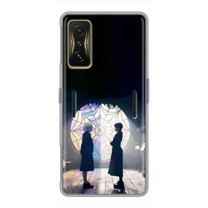 Чехлы Венсдей на Xiaomi POCO F4 GT Уэнсдей (AlphaPrint) (Уэнздей и Инид)