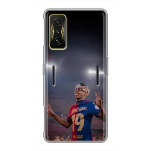 Чехол с футболистом Ламин Ямаль Xiaomi POCO F4 GT (Ямаль на стадионе)