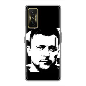 Чехол для Xiaomi POCO F4 GT (AlphaPrint - с принтом Зеленского) (Зеленский АРТ)