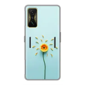 Чехлы с Цветами для Xiaomi POCO F4 GT (VPrint) (Желтый цветок)