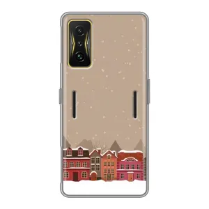 Новогодние, Праздничные Чехлы для Xiaomi POCO F4 GT - 2024 год (Зимний город)