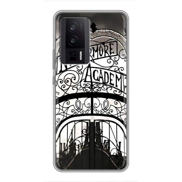 Чохол з принтом «Ворота Академії Невермор» для Xiaomi POCO F5 Pro Чохол з принтом «Ворота Академії Невермор» для Xiaomi POCO F5 Pro