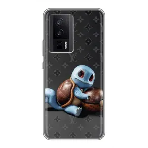 Бренднові Чохли для Xiaomi POCO F5 Pro - (PREMIUMPrint) (Черепашка)