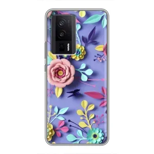 Чехлы с Цветами для Xiaomi POCO F5 Pro (VPrint) (Цветочный дизайн)