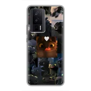 Чохол як приборкати дракона на Xiaomi POCO F5 Pro (Дракон колаж)