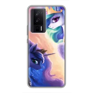 Чохол для Сяомі POCO F5 Про - (Єдинорожки - Новинки) (AlphaPrint) (Єдинорожки)