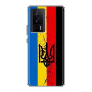 Украинские Чехлы для Xiaomi POCO F5 Pro с картинкой УПА (AlphaPrint) (Прапор УПА)