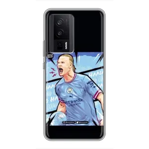 Чохли з футболістом Ерлінг Холанд для Xiaomi POCO F5 Pro (AlphaPrint) (гол Ерлінг Холанд)