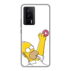 Чjхол з Сімпсонами для Xiaomi POCO F5 Pro (VPrint) (Гомер з пончиком)
