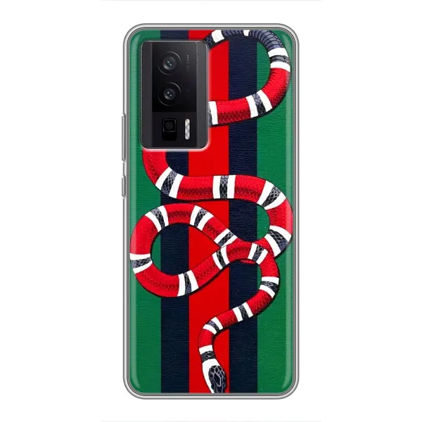 Чохол з принтом «Gucci змія» для Xiaomi POCO F5 Pro Чохол з принтом «Gucci змія» для Xiaomi POCO F5 Pro