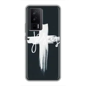 Чехол для Xiaomi POCO F5 Pro (AlphaPrint) - (Христианские) (Иисус)