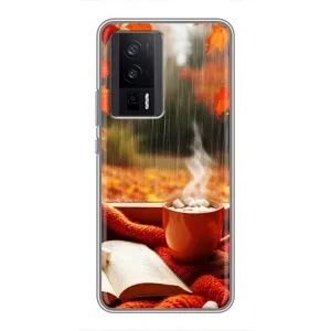 Чехол с принтом «Кофе и дождь» для Xiaomi POCO F5 Pro