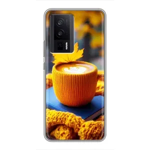 Чехол с принтом «Кофе на желтом пледе» для Xiaomi POCO F5 Pro